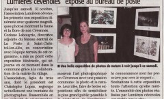 Lumières cévenoles, une nouvelle fois dans le midi libre